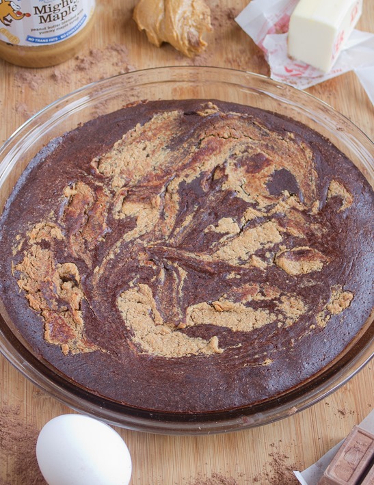 Peanut Butter Swirl Brownies Pan