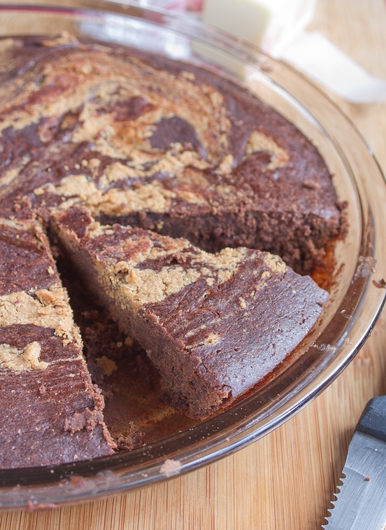 Peanut Butter Swirl Brownies