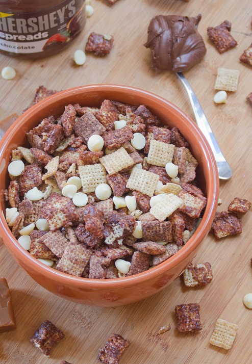 Chocolate Caramel Chex Mix