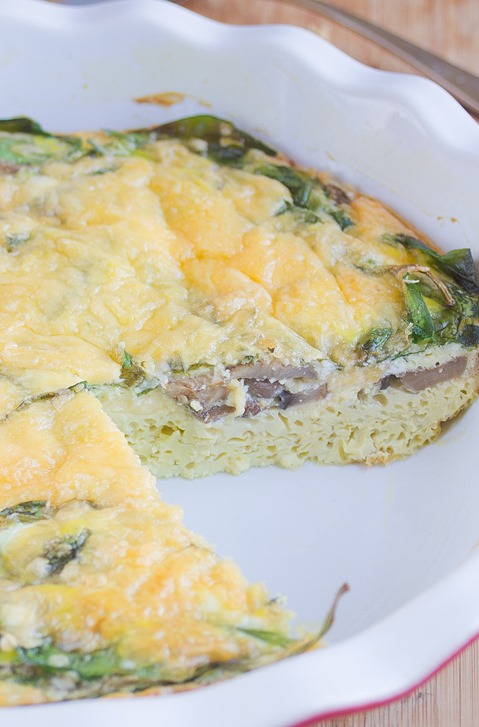 Spinach Mushroom Frittata