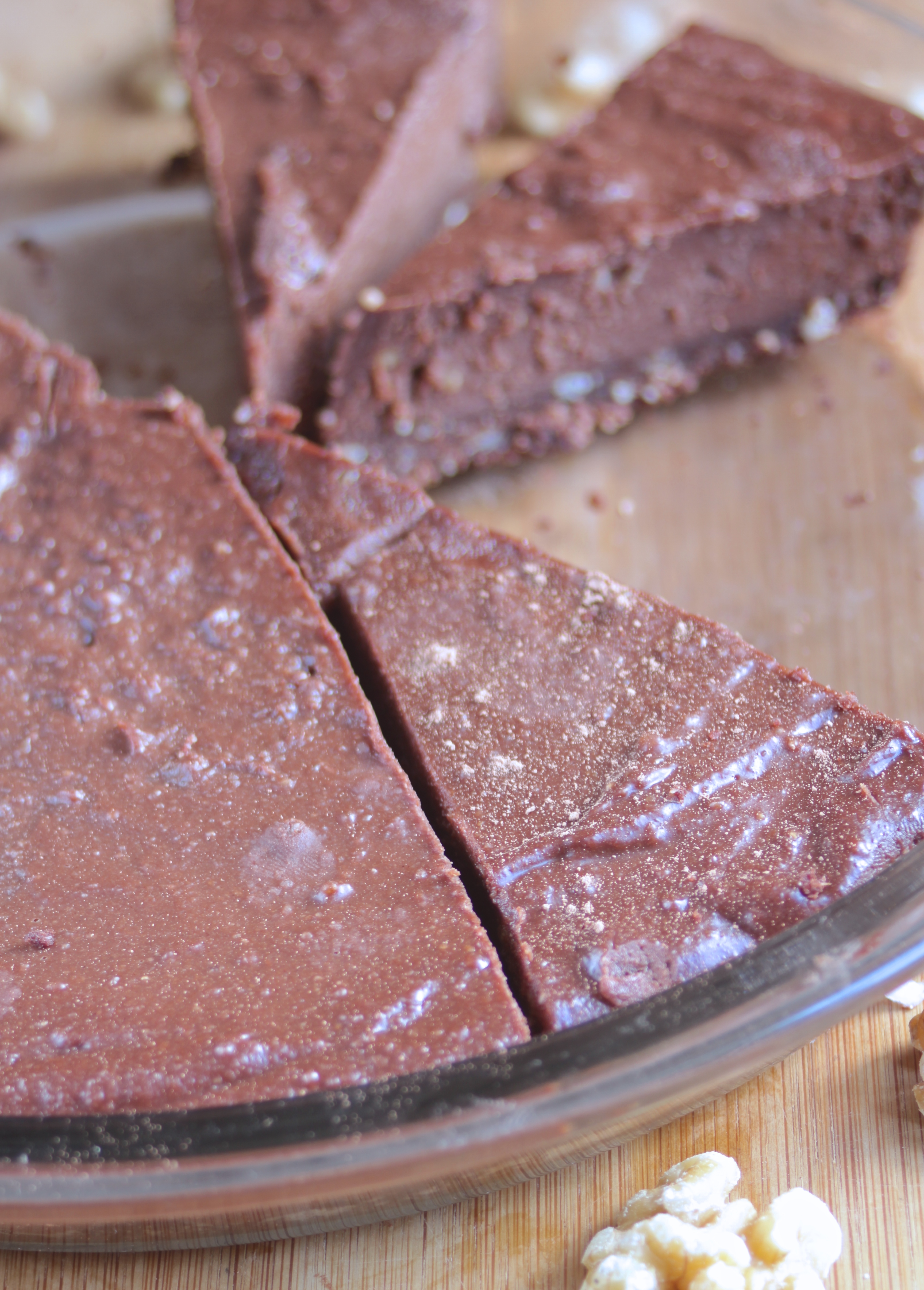 Raw Chocolate Fudge Pie | The Wannabe Chef