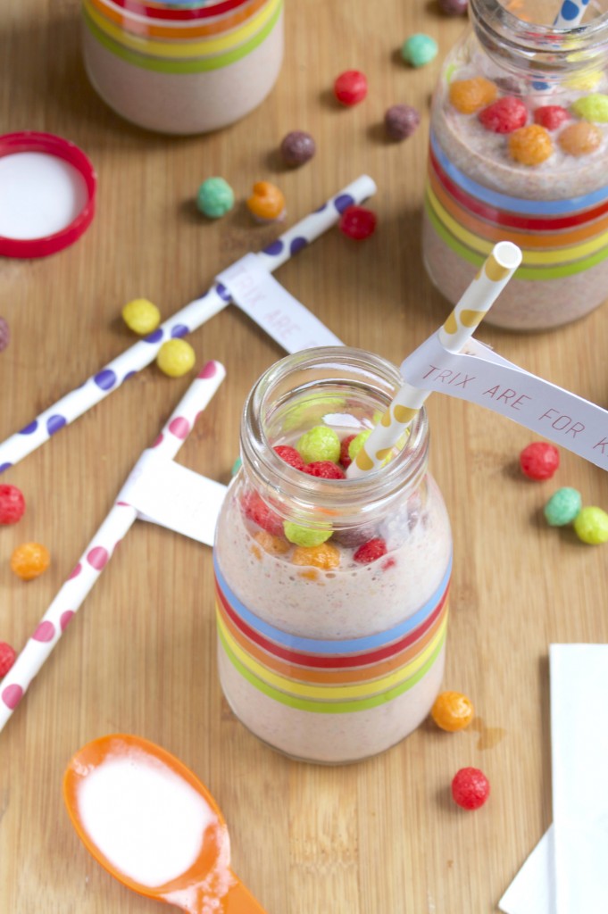 Trix Cereal Milk Milkshake