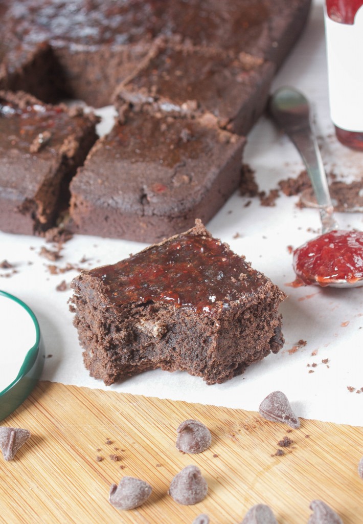 Strawberry Jam Brownies