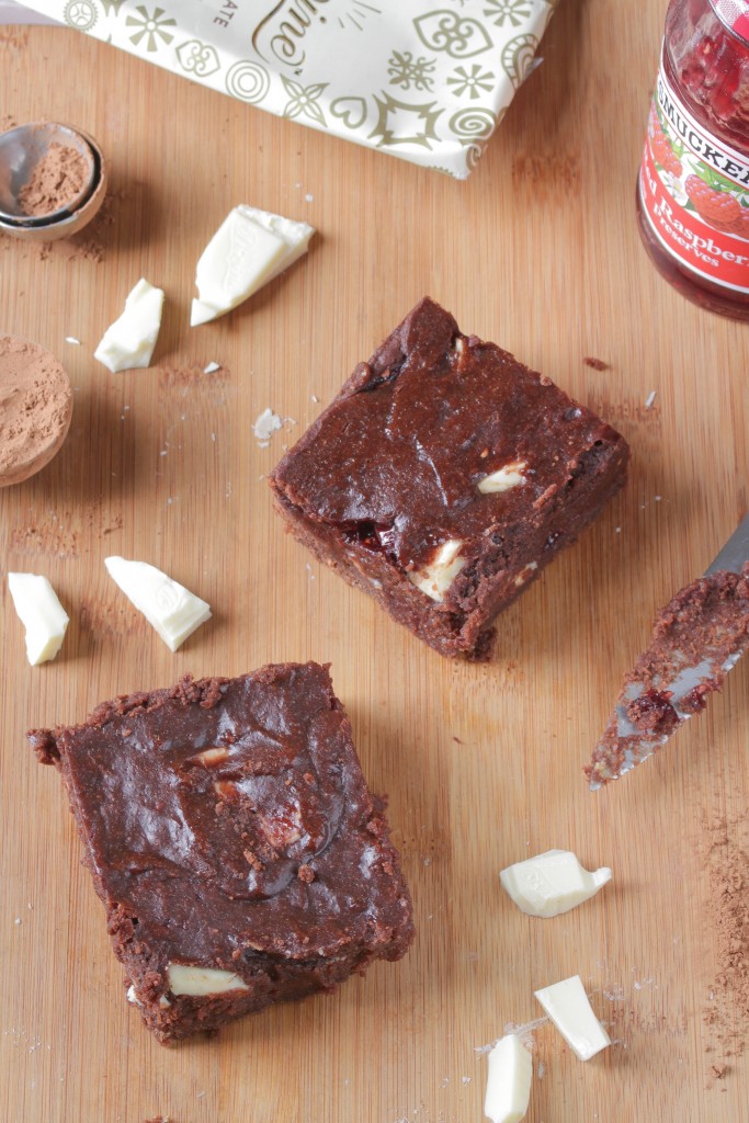 Divine White Chocolate Raspberry Brownies